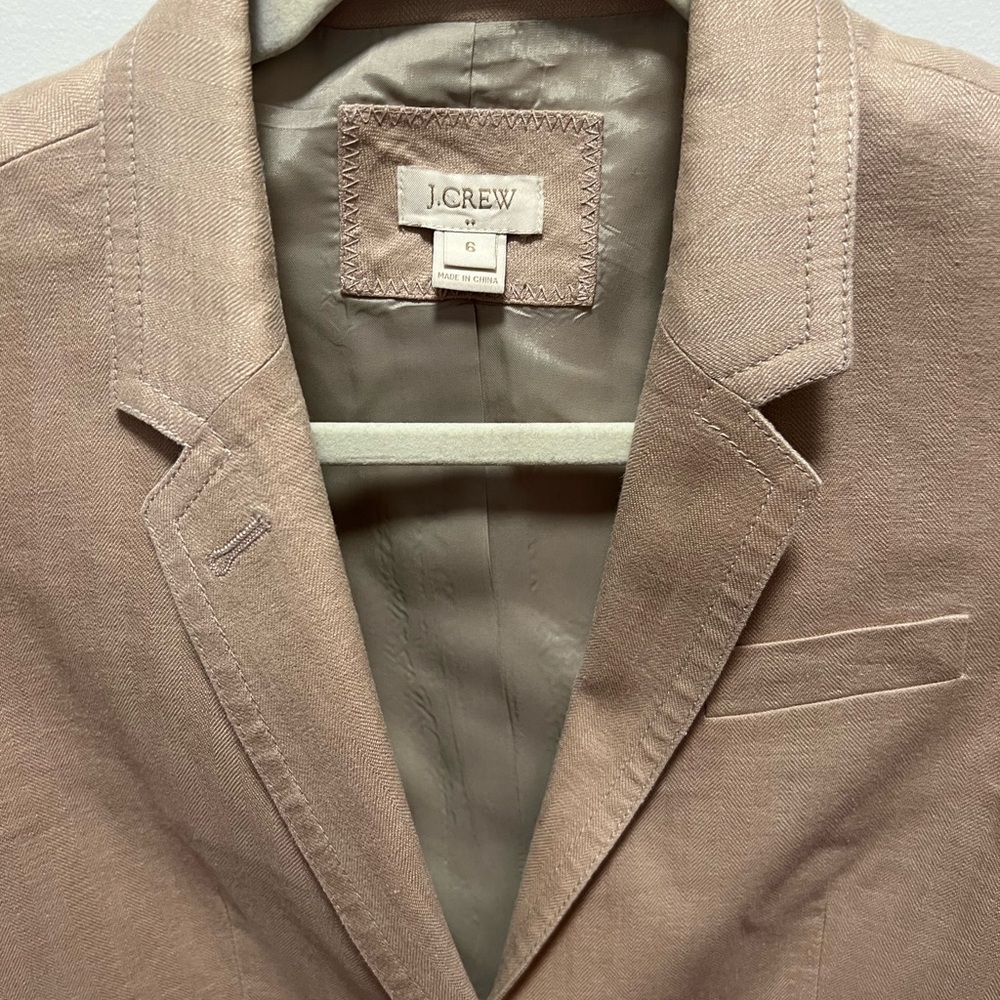 J.Crew Taupe Fabric Detail